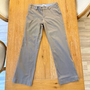 Banana Republic Gray Straight-Leg Pants Logan size 4